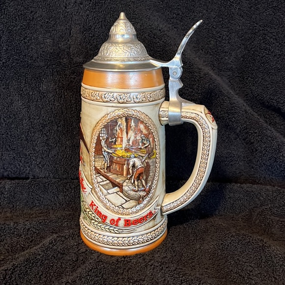 1985 Tomorrow’Treasures A Series Anheuser Beer Stein Collectible #96452 - Picture 2 of 9